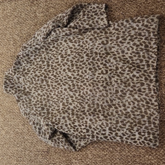 Old Navy Soft Brushed Leopard Print Coat for Women Size XXL - Picture 9 of 9